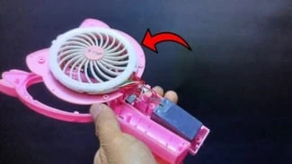 Kipas angin jadi lampu